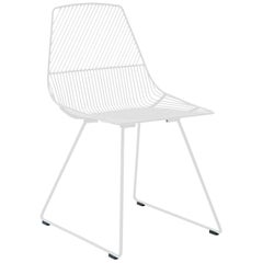 Modern Minimalist Side Chair, Ethel Chair in White by Bend Goods