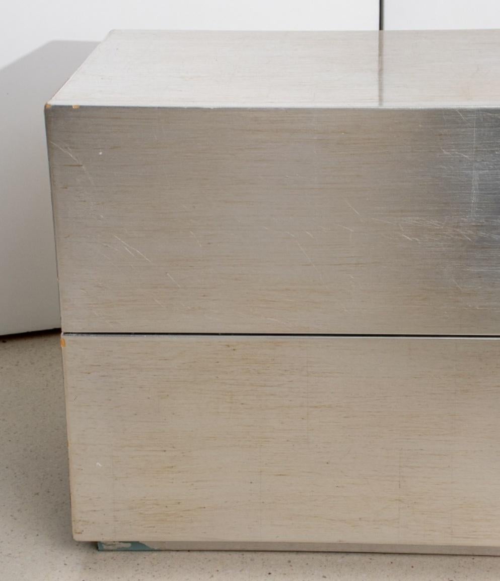 Modern Minimalist Silvered Credenza or Dresser In Good Condition In New York, NY