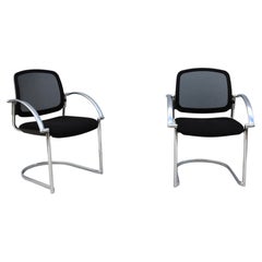 Modern Minimalist Topstar Open 30 Stacking Guest Chairs Made in Germany - a Pair
