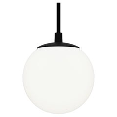 Modern minimalistic pendant lighting "Perlyna - small", one glass sphere 110mm