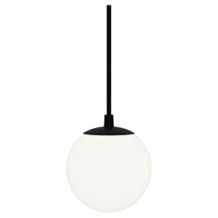 Modern minimalistic pendant lighting "Perlyna - small", one glass sphere 110mm