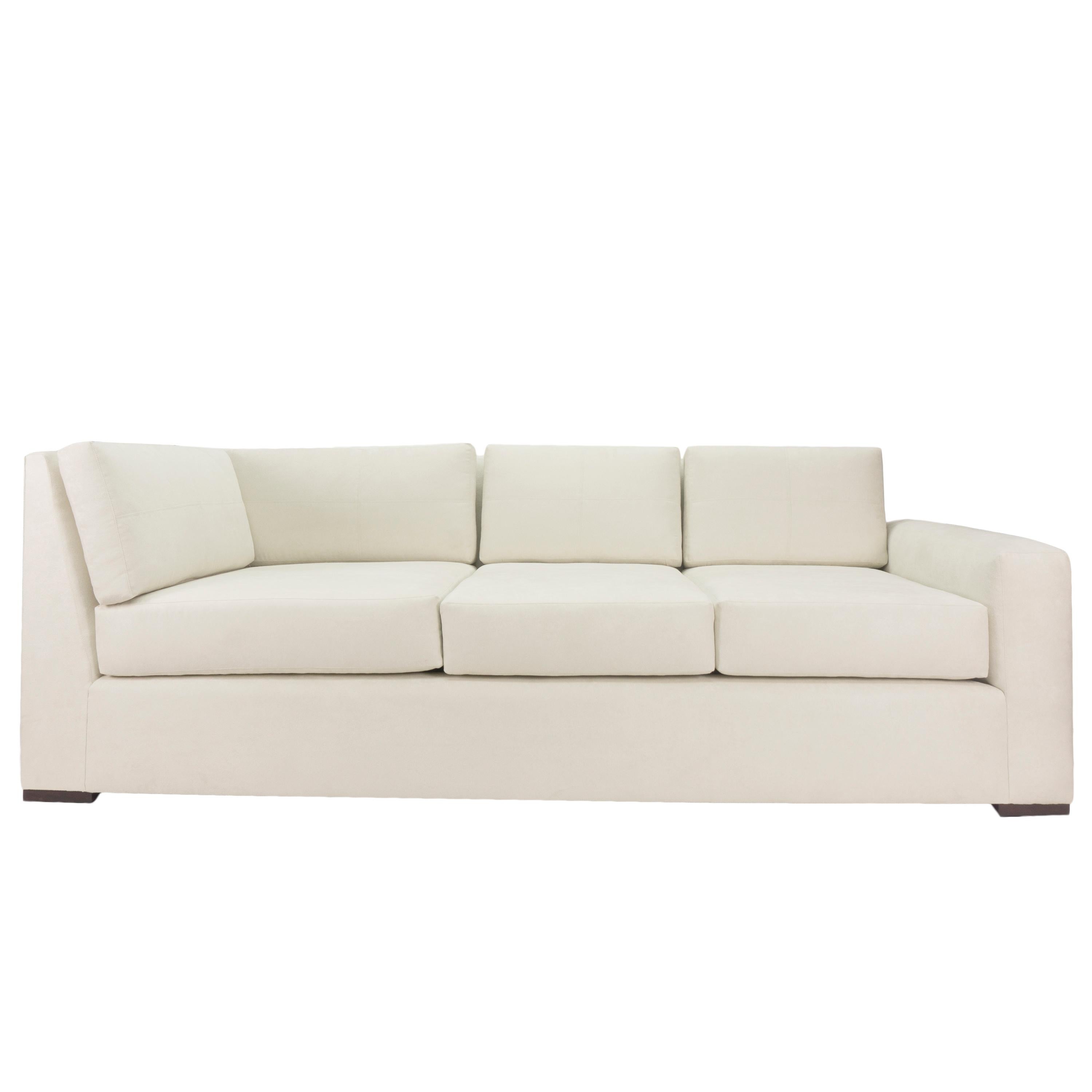 Square Arm Loose Cushion Sectional Sofa, Customizable For Sale 2