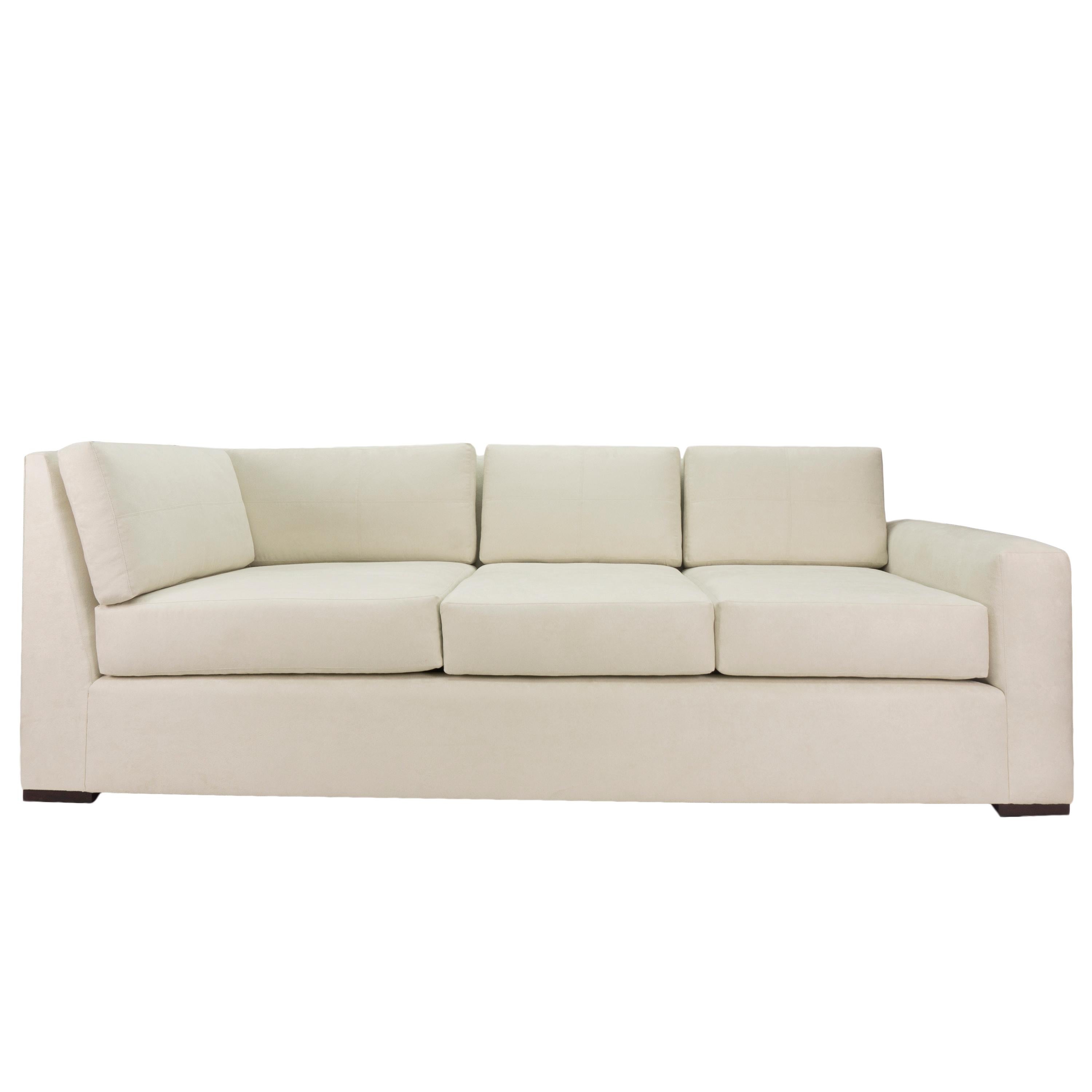 Square Arm Loose Cushion Sectional Sofa, Customizable For Sale 3