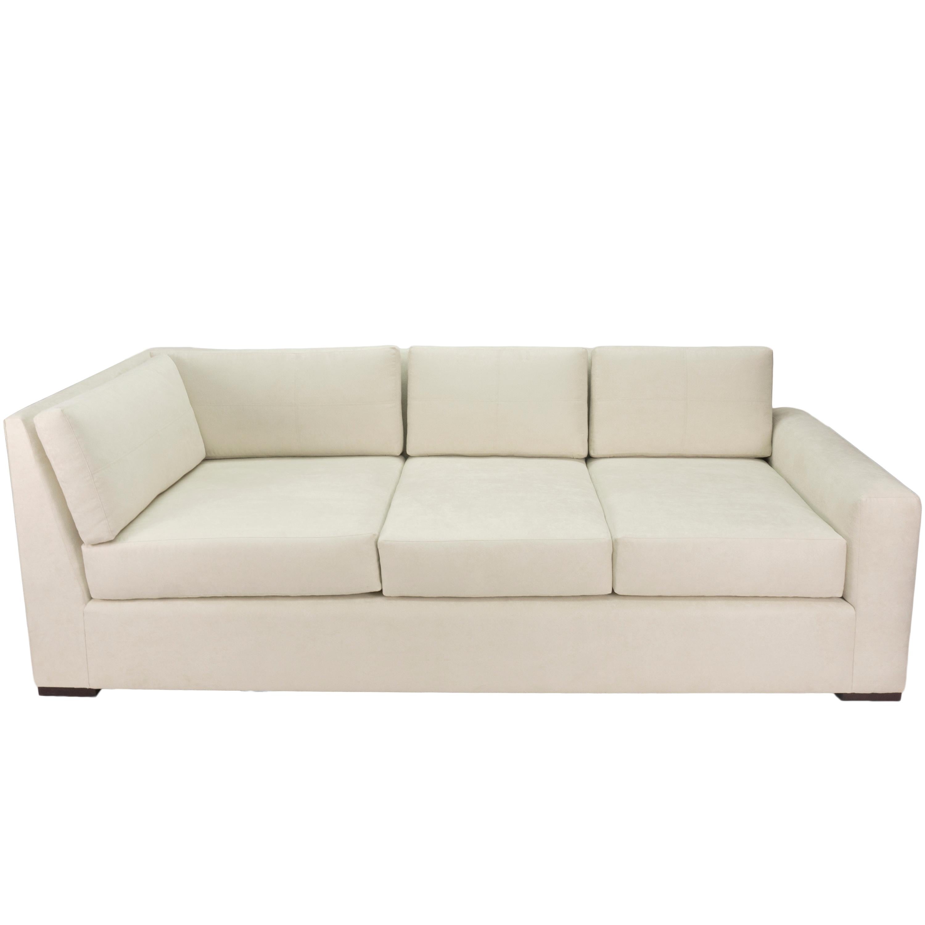 Square Arm Loose Cushion Sectional Sofa, Customizable For Sale 4