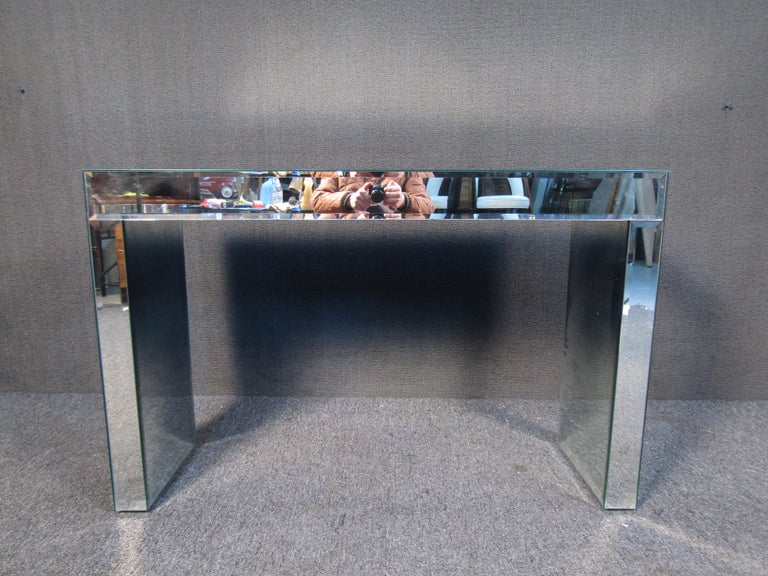 Modern Mirror Glass Coffee Table For Sale at 1stDibs