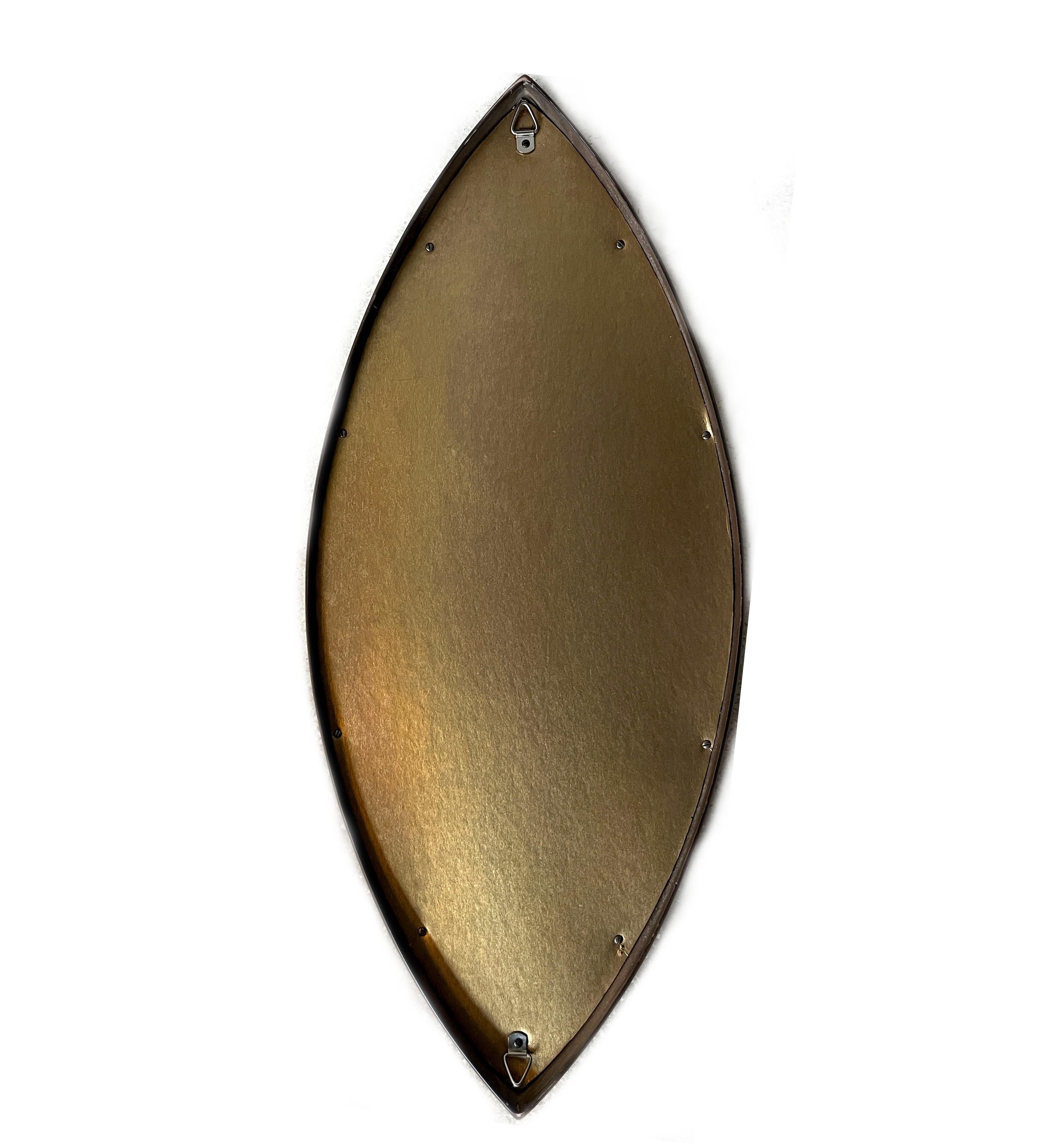 Mid-Century Modern Modern Mirror with Eye Shape Design Made by the Syroco Co For Sale