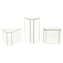 Tables sur pied modernes avec miroir, 3