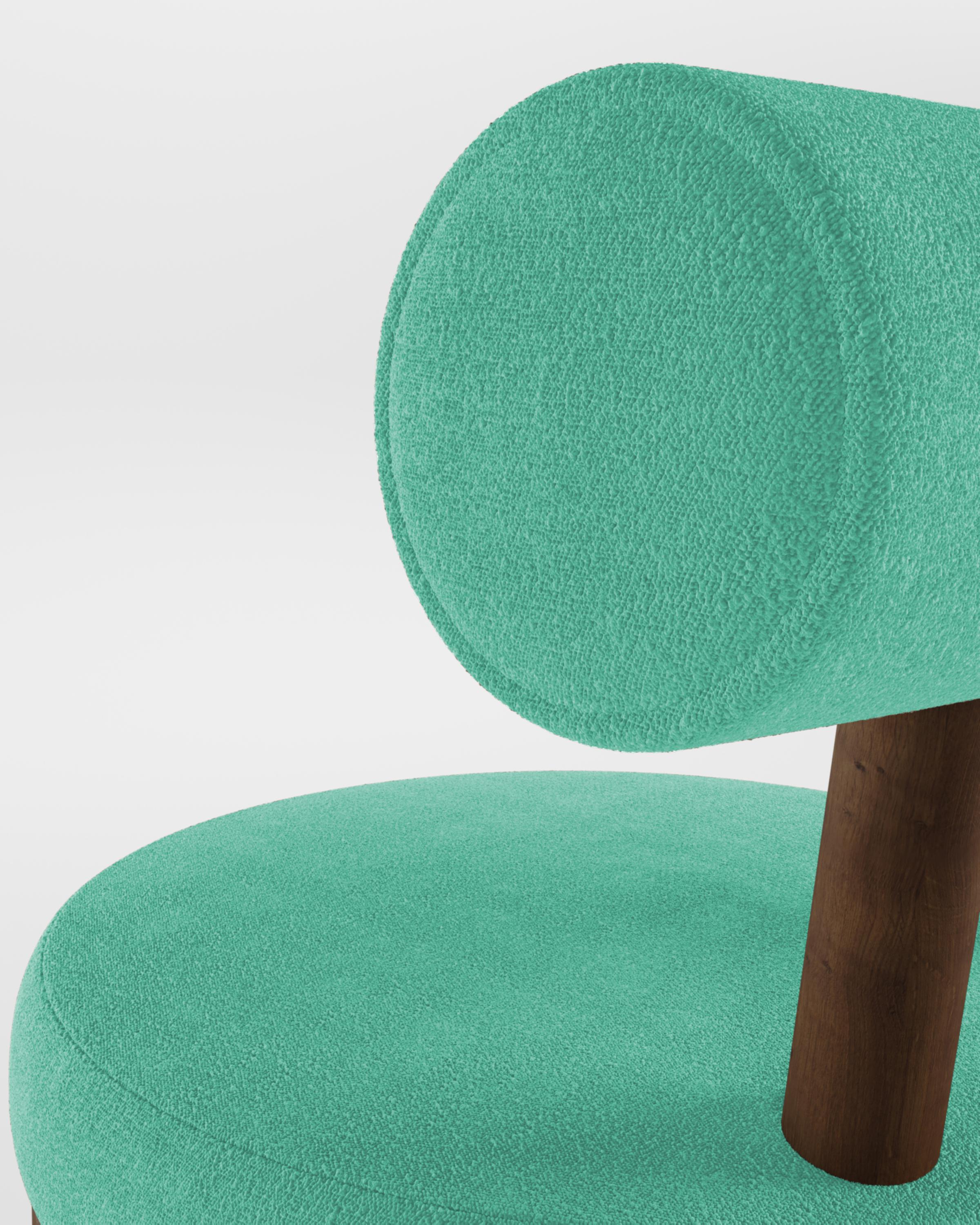 Moderner Moca-Stuhl aus hellblauer Boucle-Eiche von Sammler (Portugiesisch) im Angebot