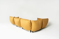Modern Modular Five Seat Sectional Upholstered Sofa with Aluminum Frame by KLEIN