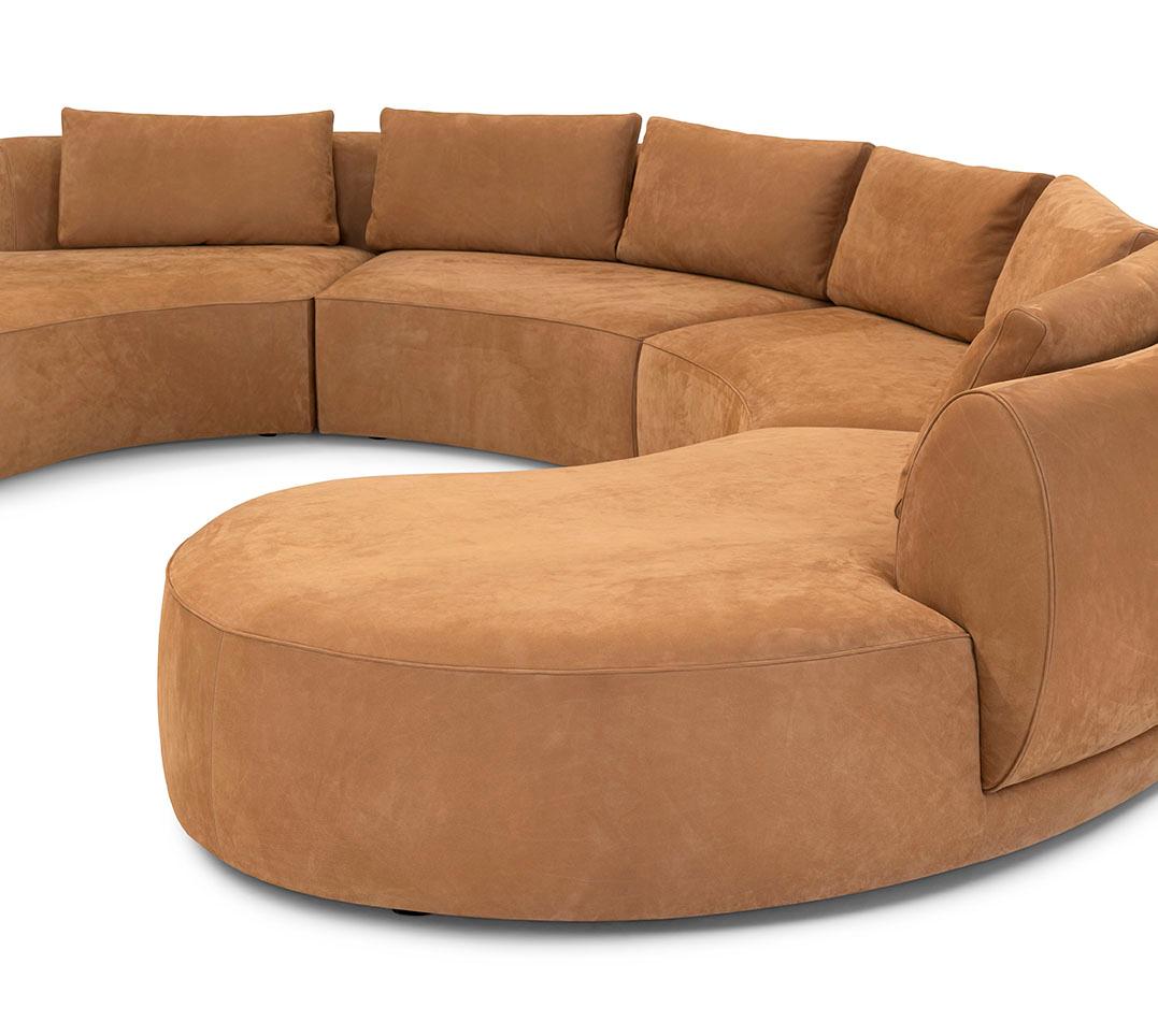 Modern Modular Sofa Frame Made in Wood Leather Customisable In New Condition For Sale In London, GB