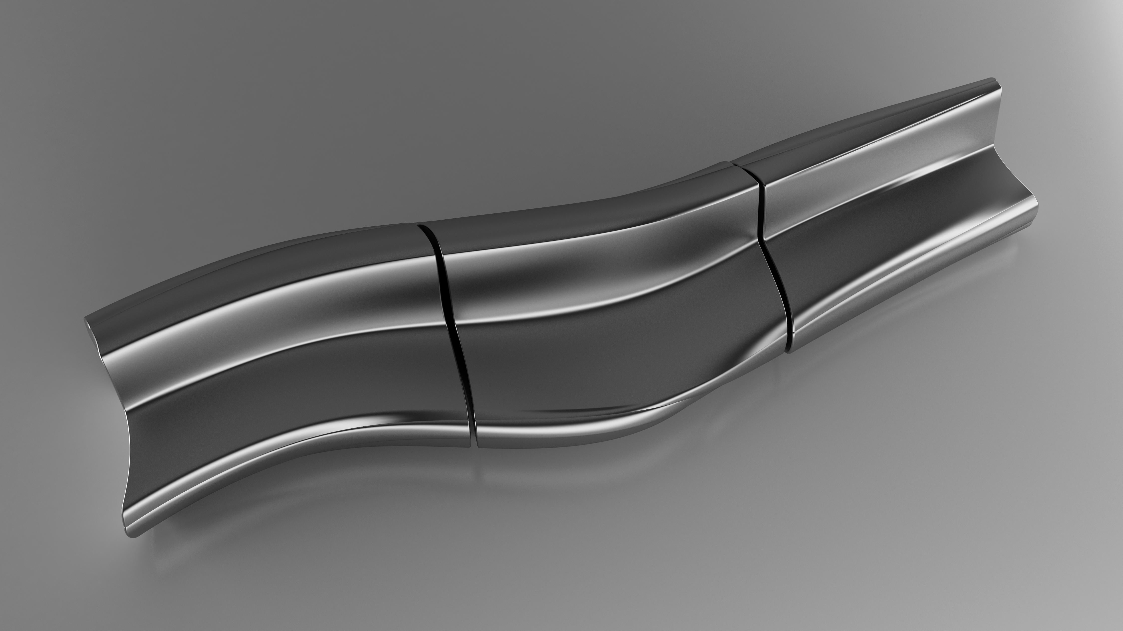 Modulares Sofa Dune aus Fiberglas mit organischem, fließendem Design, Moderne der Moderne (Portugiesisch) im Angebot