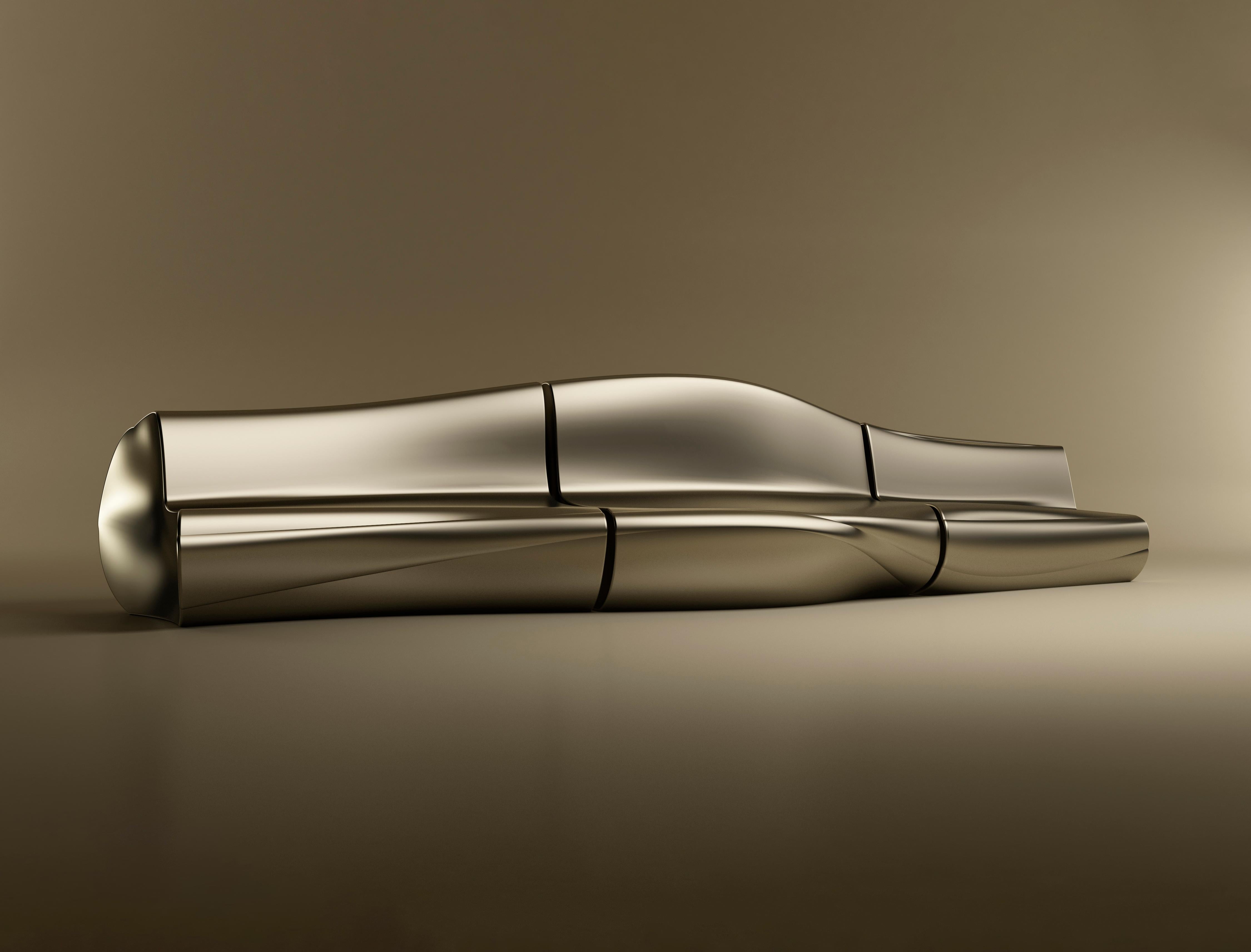 Modulares Sofa Dune aus Fiberglas mit organischem, fließendem Design, Moderne der Moderne im Zustand „Neu“ im Angebot in Barcelos, PT