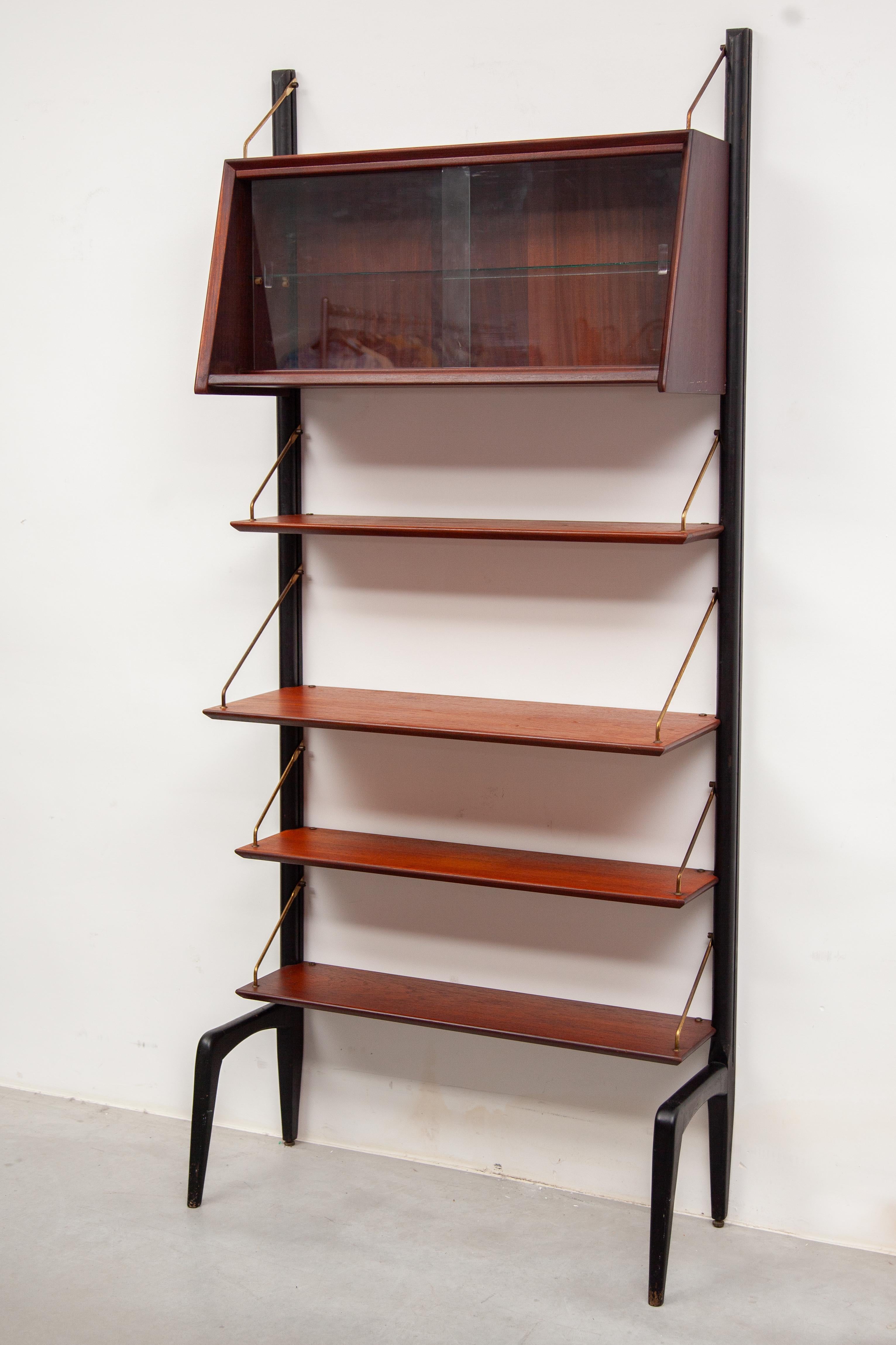 Mid-Century Modern Modern Modular Teak Wall Unit by Louis van Teeffelen for Webe For Sale