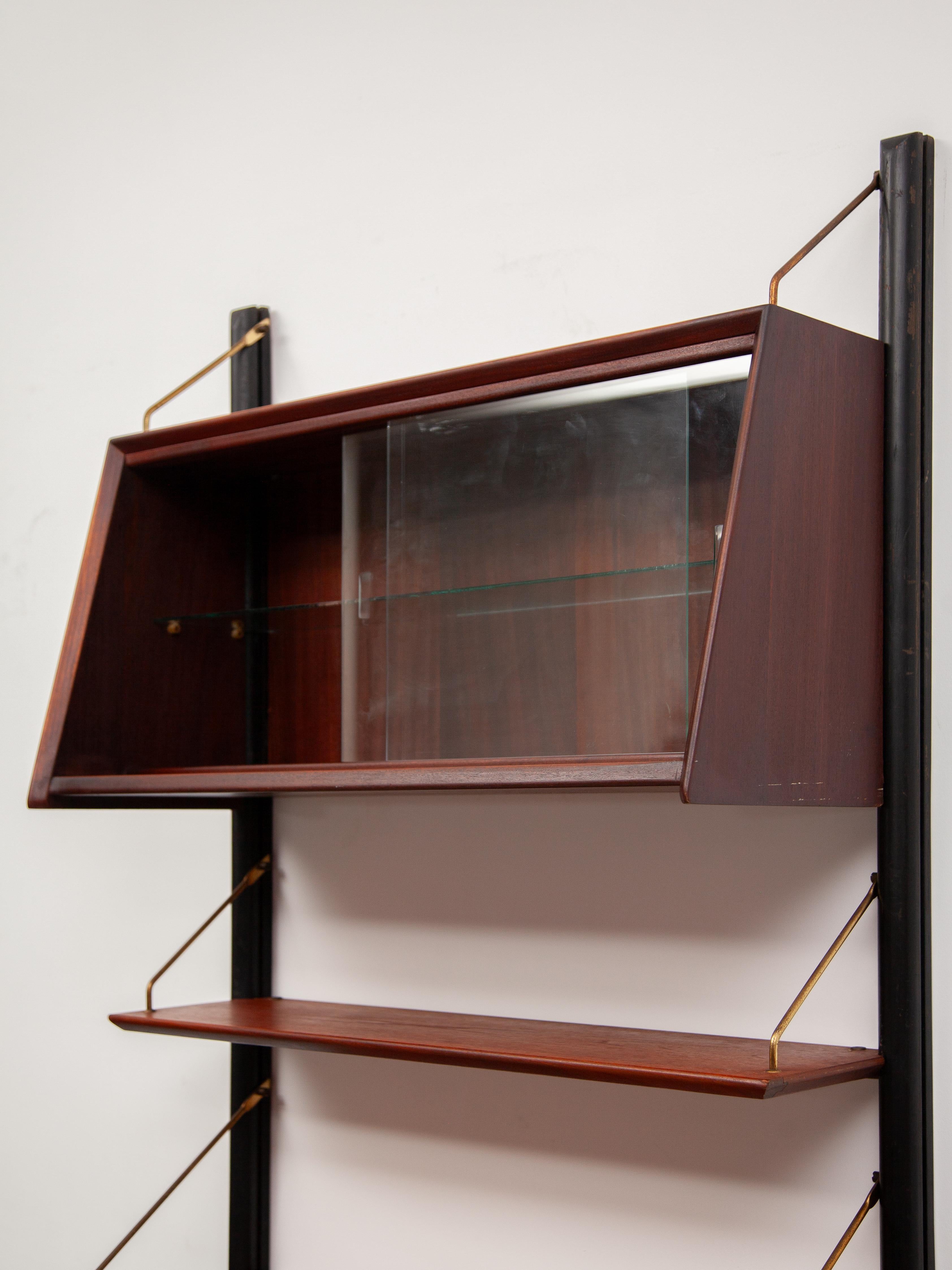Modern Modular Teak Wall Unit by Louis van Teeffelen for Webe For Sale 3