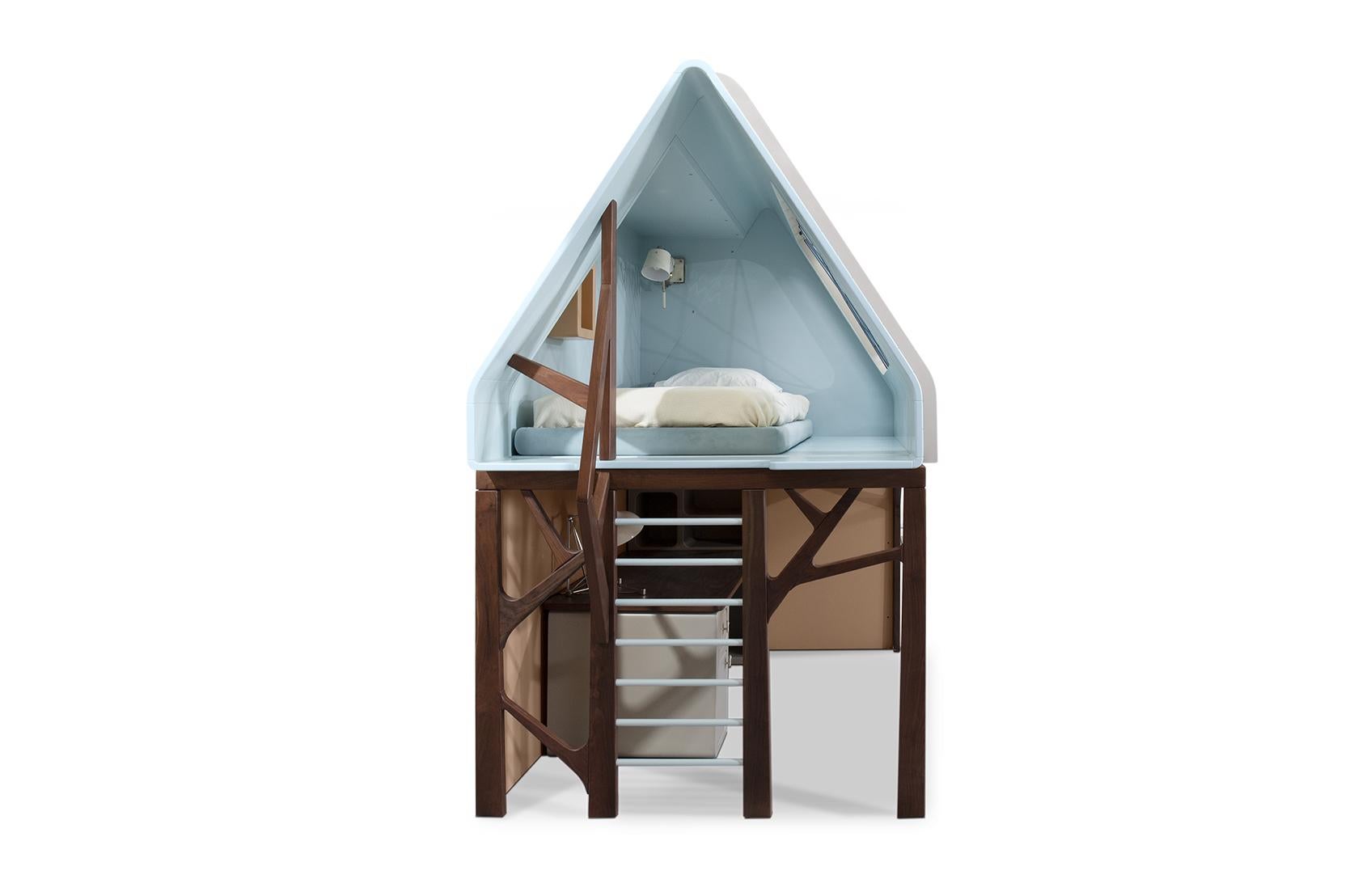 Inspired by the Jungle Book, the Mogli Playhouse was designed by using the elements and the wonders of nature. It's a dream come true for kids who love the outdoors so much they wish to bring it inside. With this playhouse, there's no limit to
