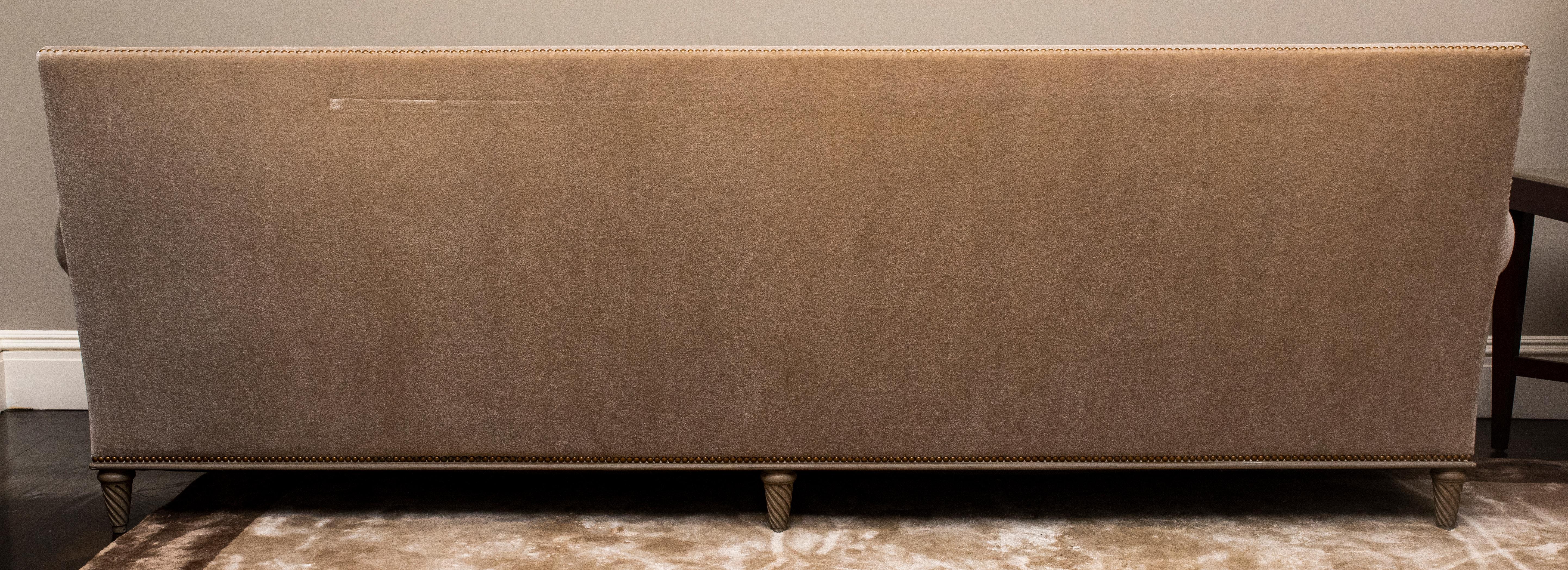 20th Century Modern Mohair Upholstered Sofa