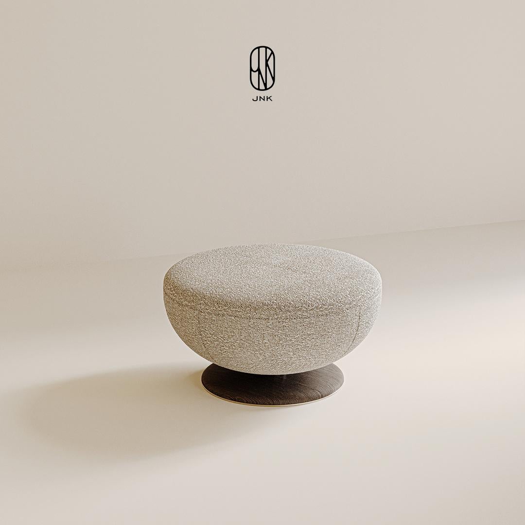 Contemporary Modern Mone Armchair and Pouf For Sale