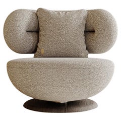 Modern Mone Armchair and Pouf