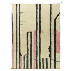Modern Moroccan Abstract Hand-Knotted Wool Rug by Doris Leslie Blau