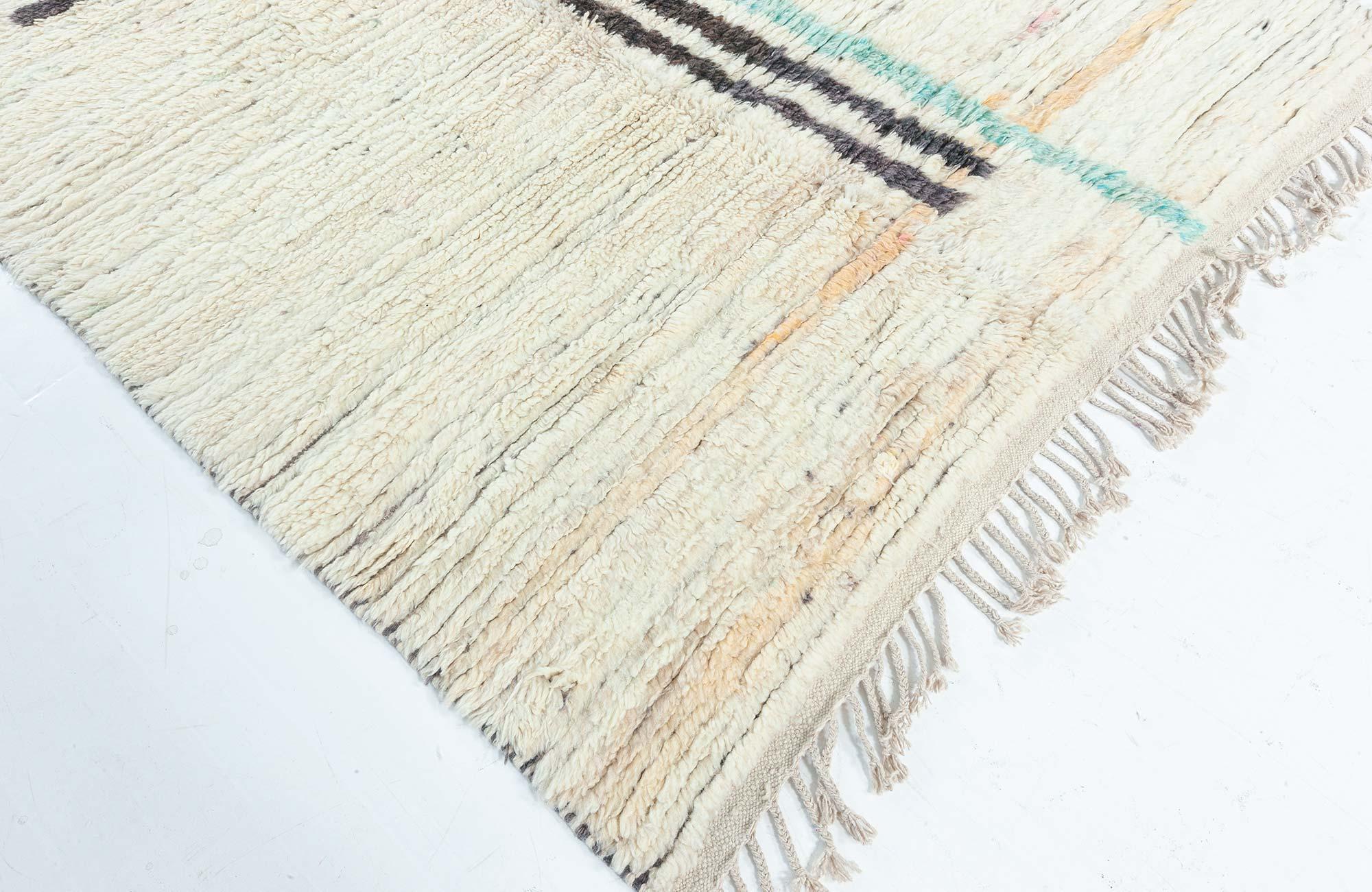 Alfombra moderna marroquí abstracta de lana hecha a mano por Doris Leslie Blau Lana en venta