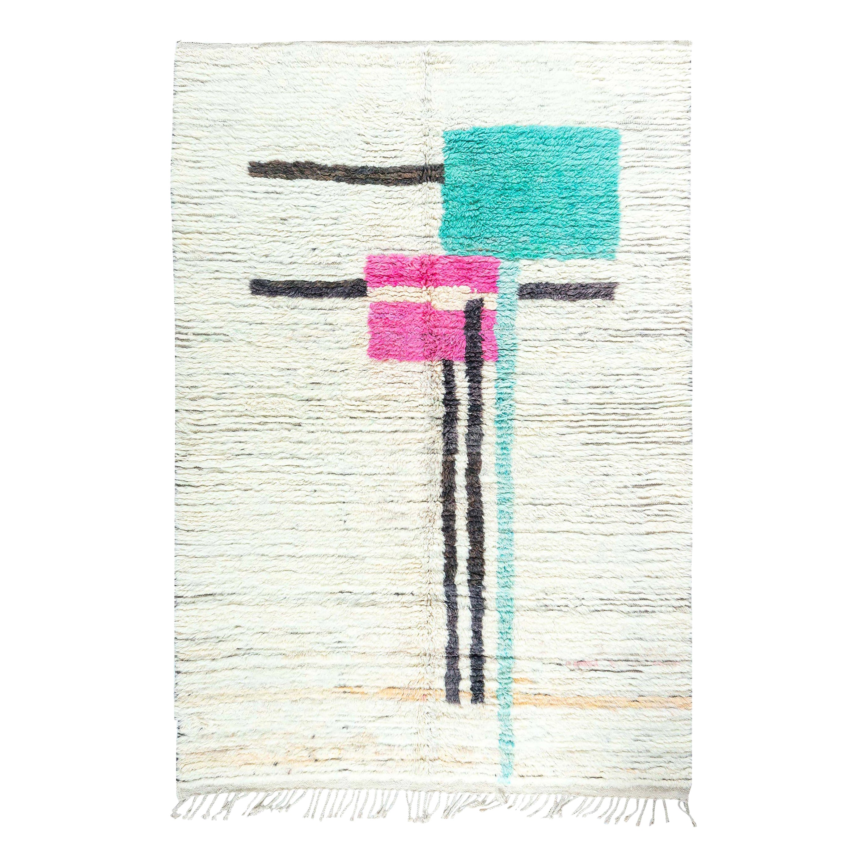 Modern Moroccan Abstract Wool Rug by Doris Leslie Blau
