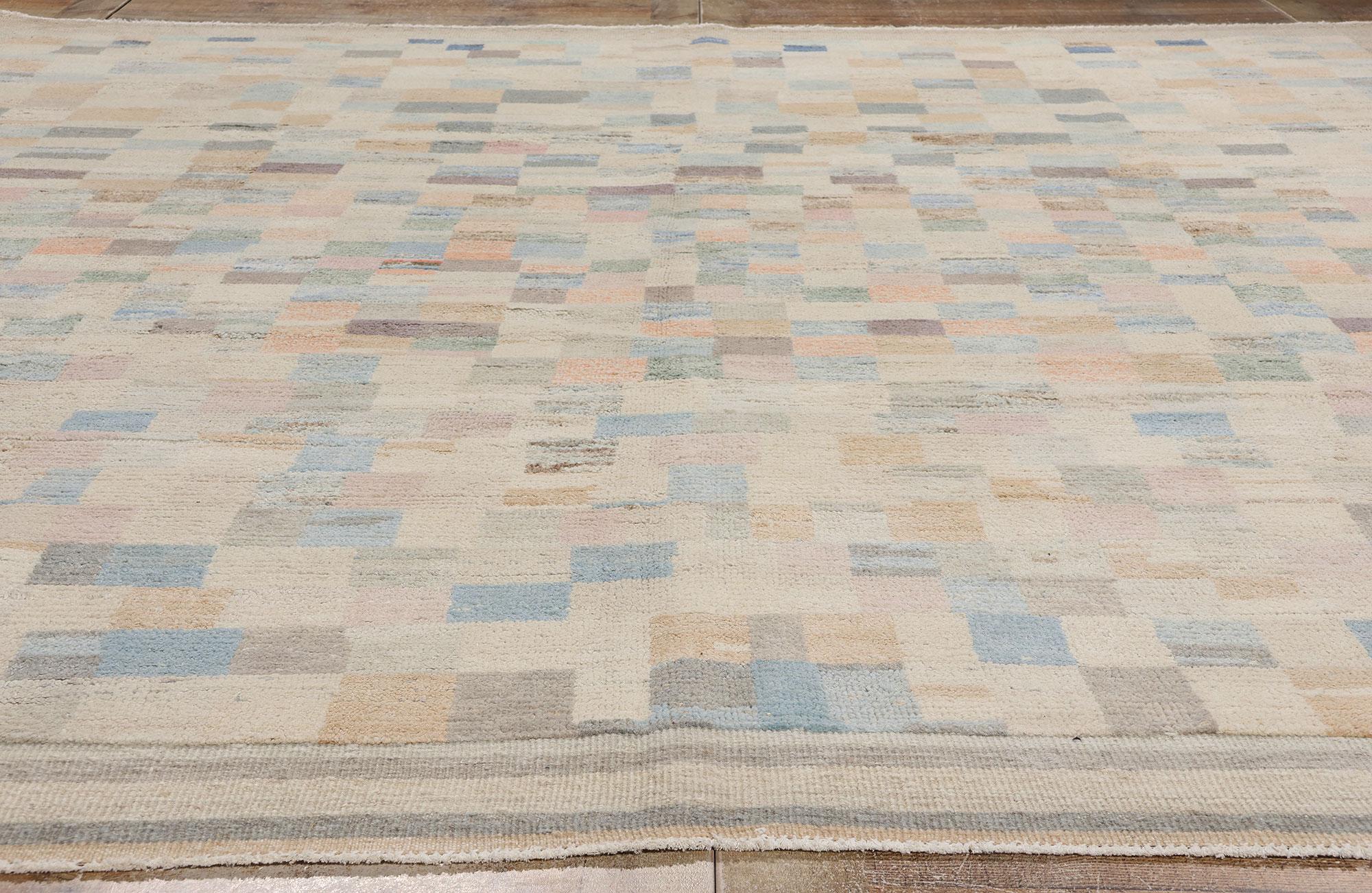 Contemporary Modern Moroccan Bauhaus Area Rug For Sale