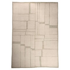 Modern Moroccan Biophilic Rug, Tranquil Japandi Meets Wabi-Sabi Enchantment