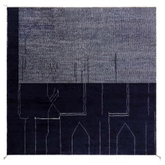 Modern Moroccan "Building Blocks" Hand-Knotted Wool Rug by Doris Leslie Blau
