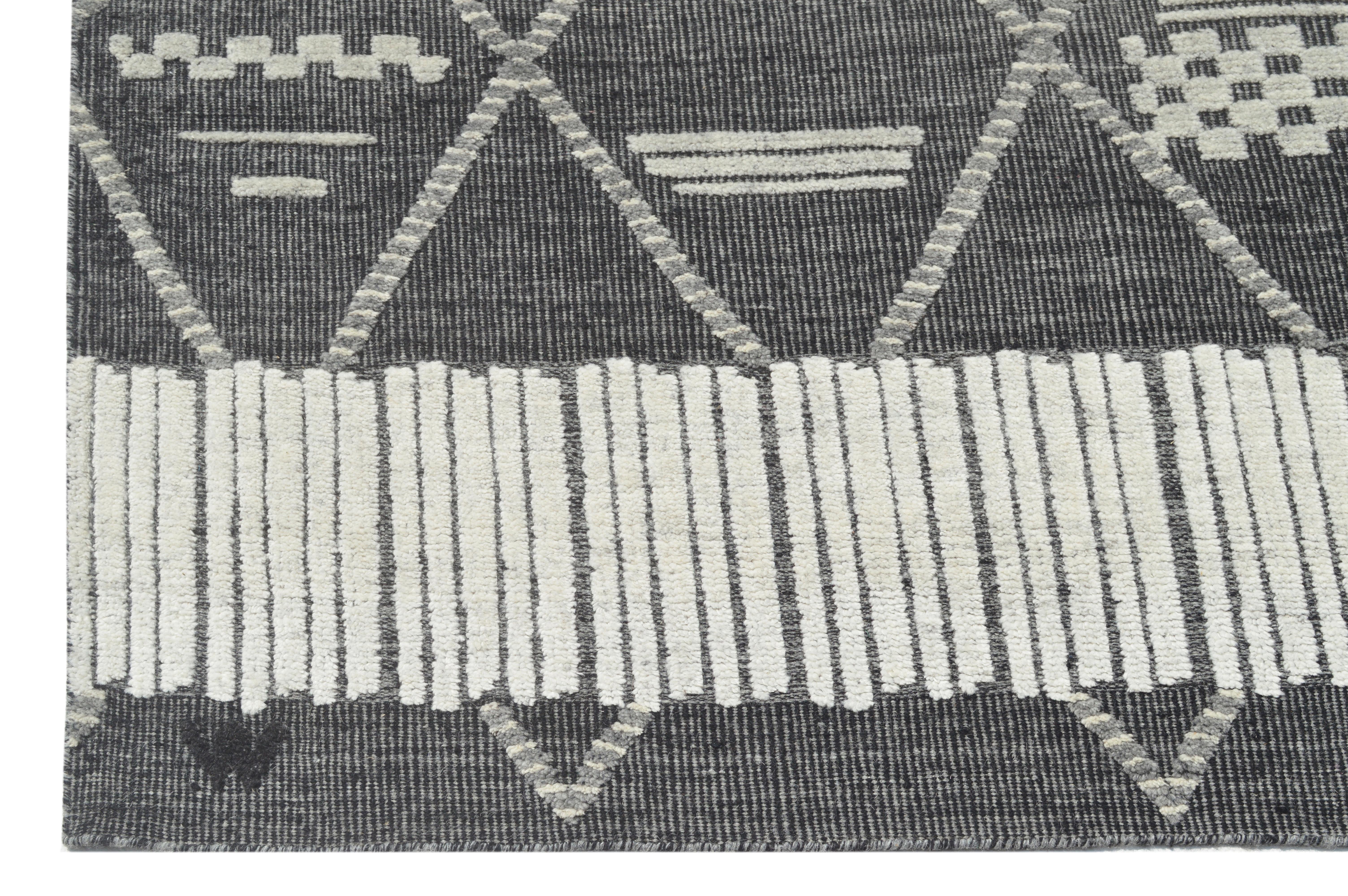 Hand-Knotted Modern Moroccan Contemporary Rug For Sale