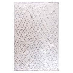 Modern Moroccan Diamond Hand-Knotted Wool Rug by Doris Leslie Blau