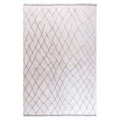 Modern Moroccan Diamond Hand-Knotted Wool Rug by Doris Leslie Blau