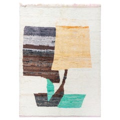 Modern Moroccan Hand-Knotted Wool Rug by Doris Leslie Blau