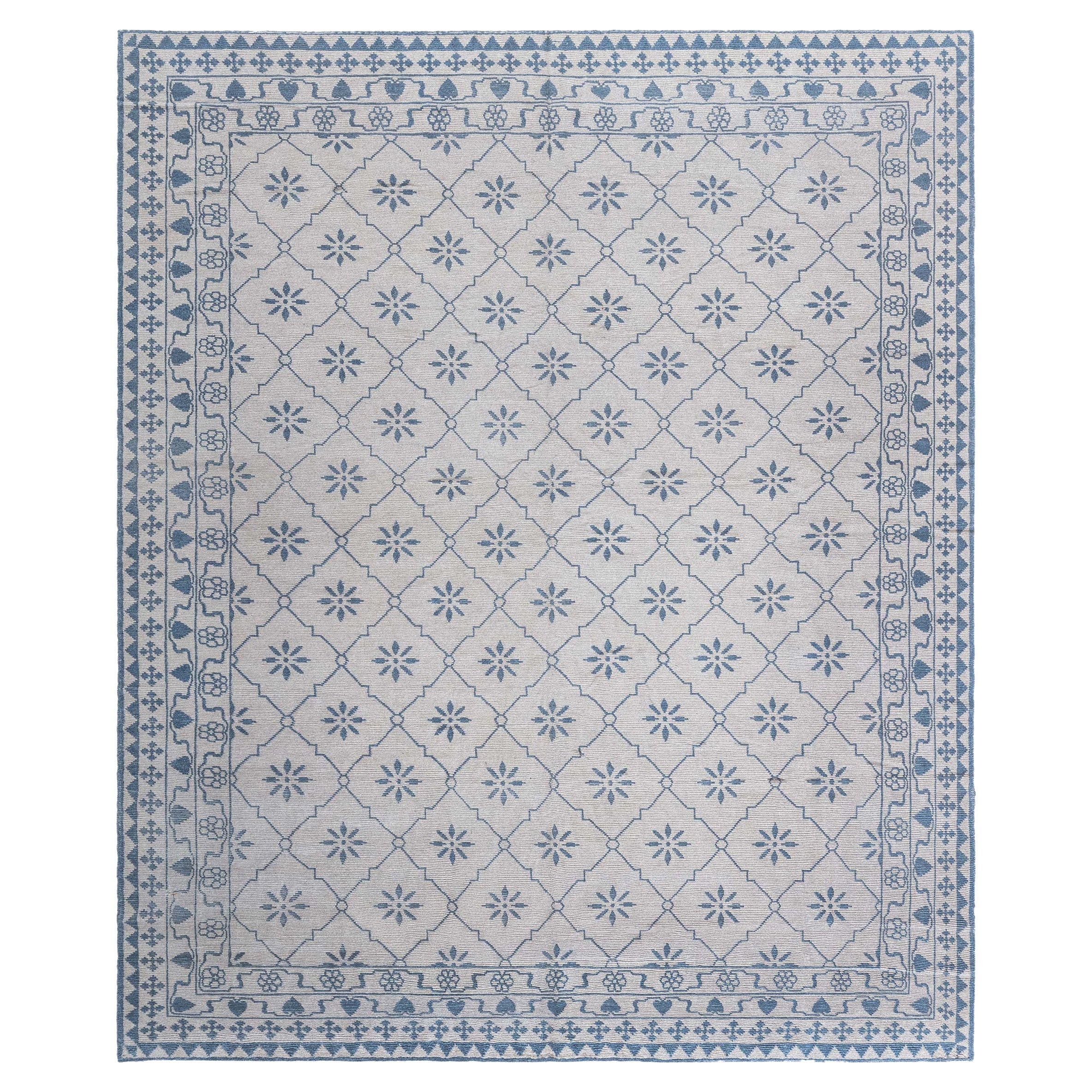 Modern Moroccan Hand-Knotted Wool Rug by Doris Leslie Blau