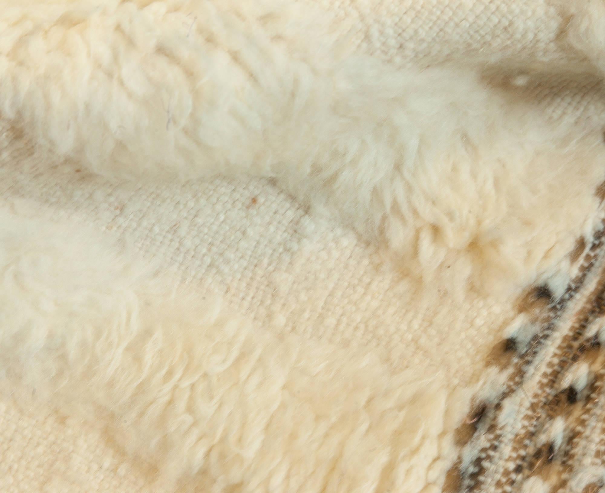Modern Moroccan High-Low Wool Rug – Hand-Knotted Contemporary Masterpiece by Doris Leslie Blau
Size: 9'6