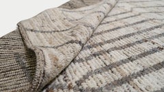 Modern Moroccan Inspired Geometric Patterned Wool Rug 10'3''x13'5''