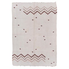 Modern Moroccan Ivory Kilim