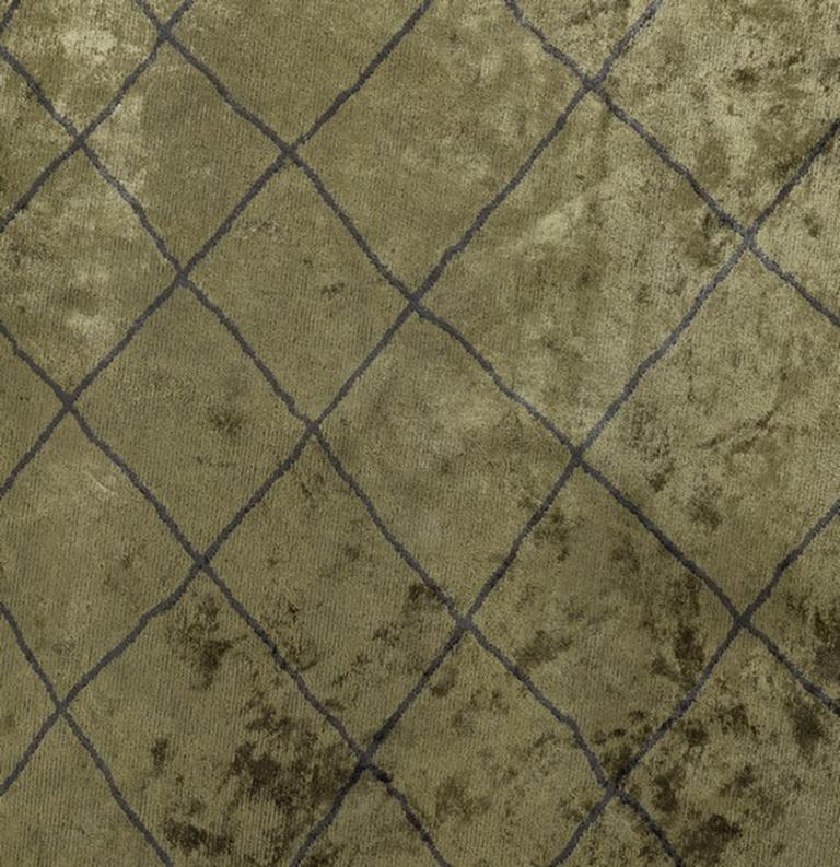 En vente :  (Vert) Tapis de sol moderne marocain de luxe 4