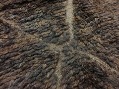 Modern Moroccan Mid Century Brown & Ivory Rug by Silk Road Rug Inc.