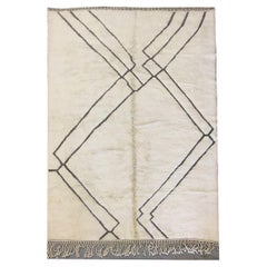 The Moderns Moroccan Mid Century Brown & Ivory Rug by Silk Road Rug Inc.
