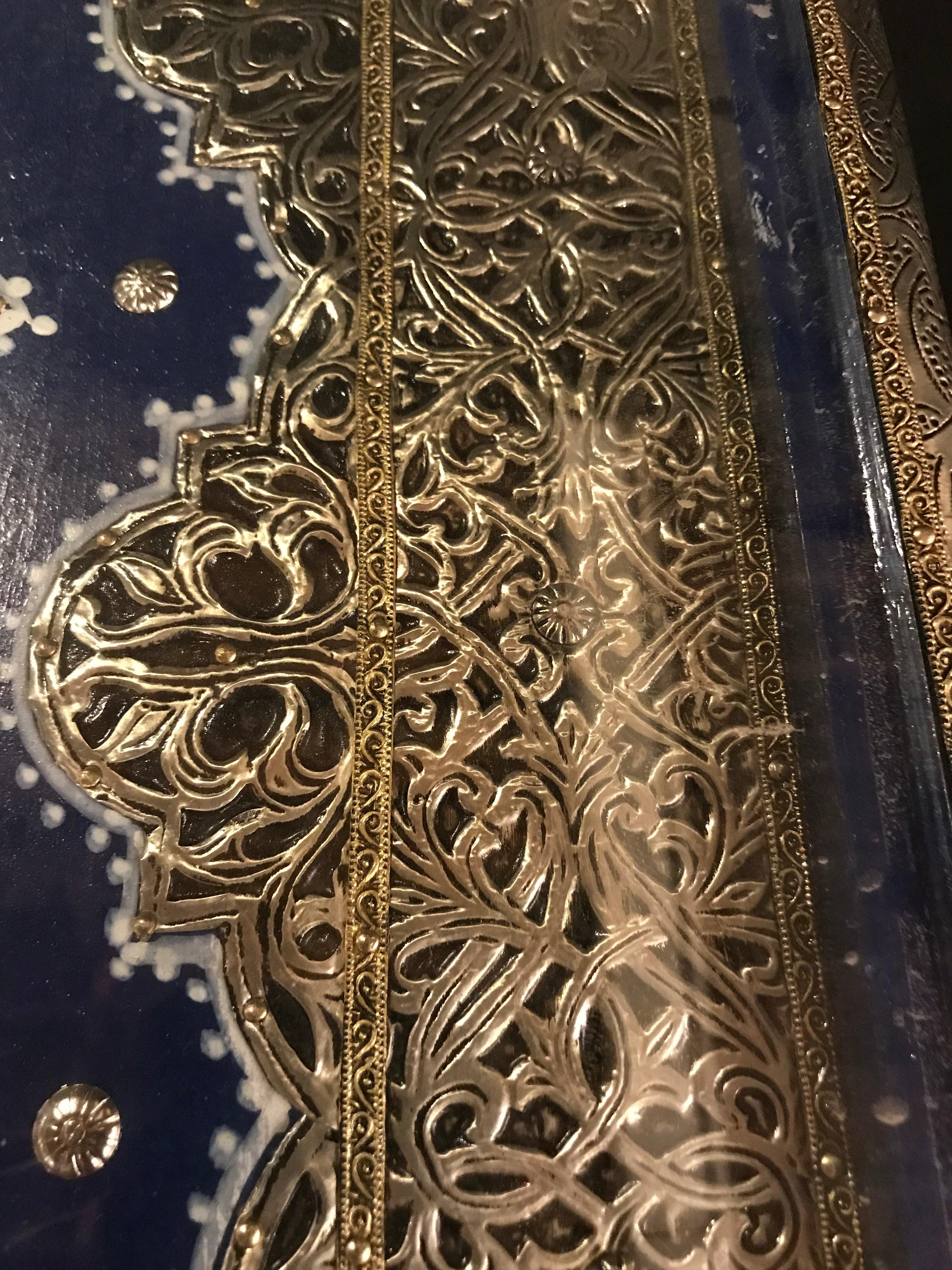 Modern Moroccan Rectangular Side Table, a Pair 3