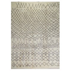 Modern Moroccan Berber "Tulu" Rug 100% Natural Wool. Custom Options Available