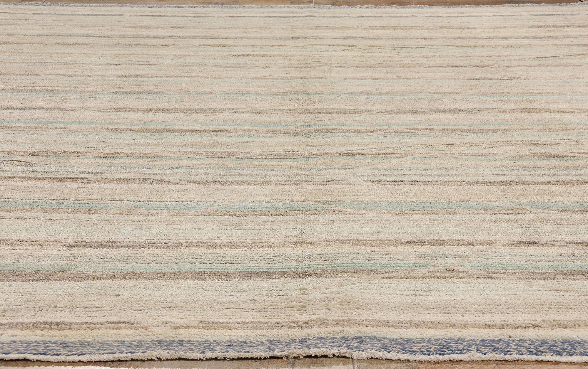 Modern Moroccan Rug, Boho Chic Meets Contemporary Elegance In New Condition For Sale In Dallas, TX