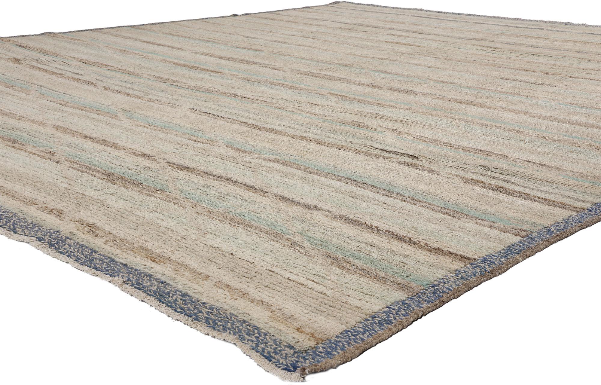 Modern Moroccan Rug, Boho Chic Meets Contemporary Elegance For Sale 3