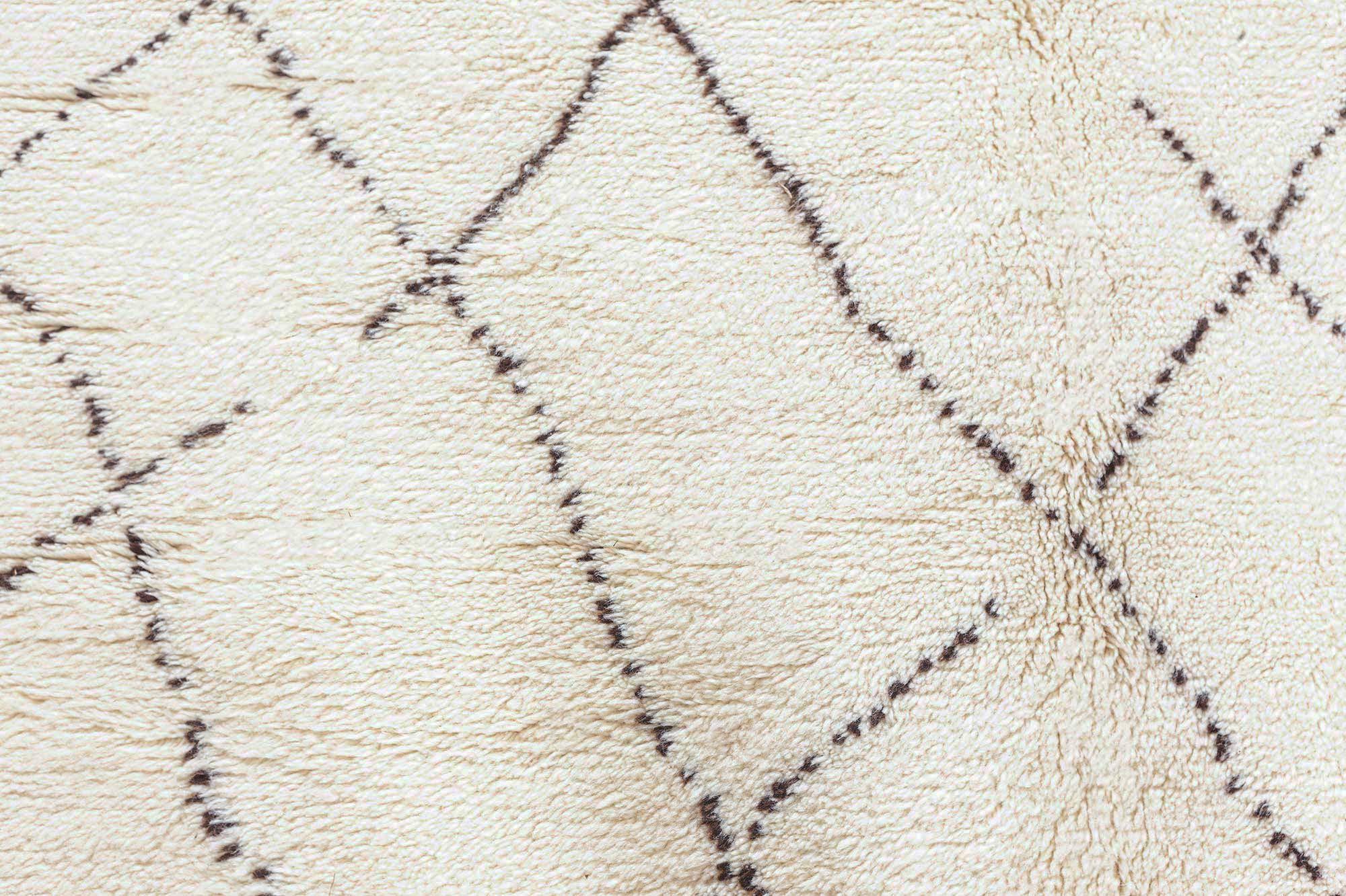 Modern Moroccan Diamond Hand-Knotted Wool Rug by Doris Leslie Blau In New Condition For Sale In New York, NY