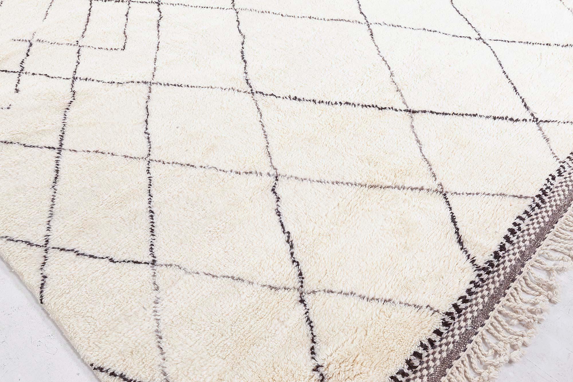 Contemporary Modern Moroccan Hand-Knotted Wool Rug by Doris Leslie Blau For Sale