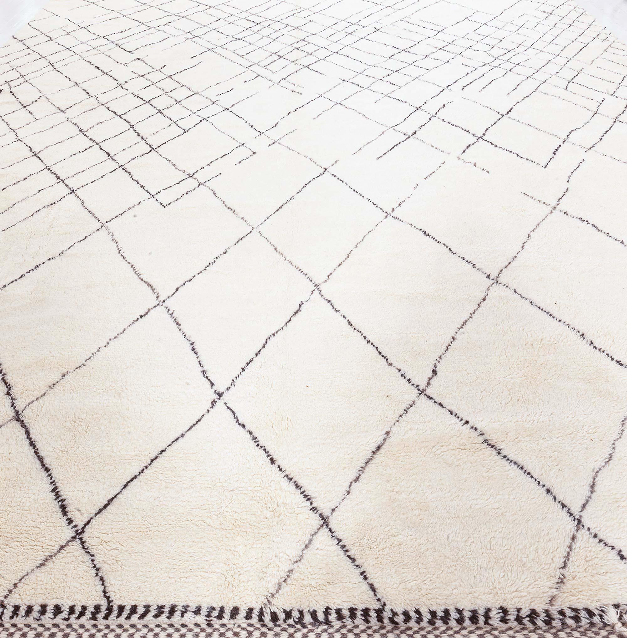 Modern Moroccan Hand-Knotted Wool Rug by Doris Leslie Blau For Sale 1