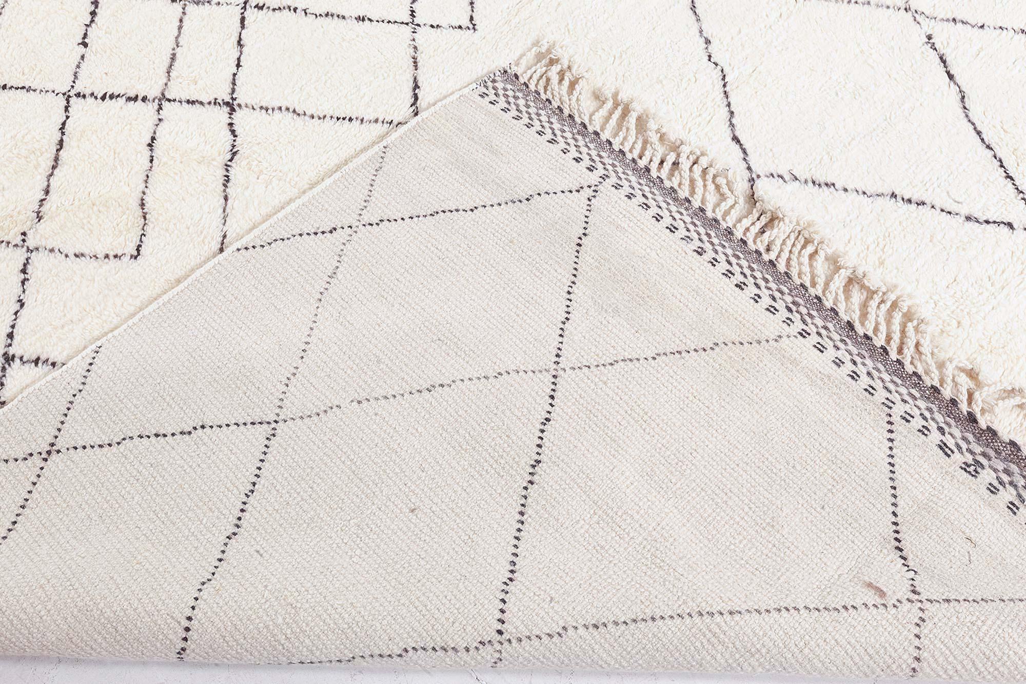 Modern Moroccan Hand-Knotted Wool Rug by Doris Leslie Blau For Sale 3
