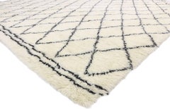 Modern Moroccan Rug, Cozy Cohesiveness Meets Soft and Subtle