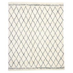 Modern Moroccan Rug, Cozy Cohesiveness Meets Soft and Subtle