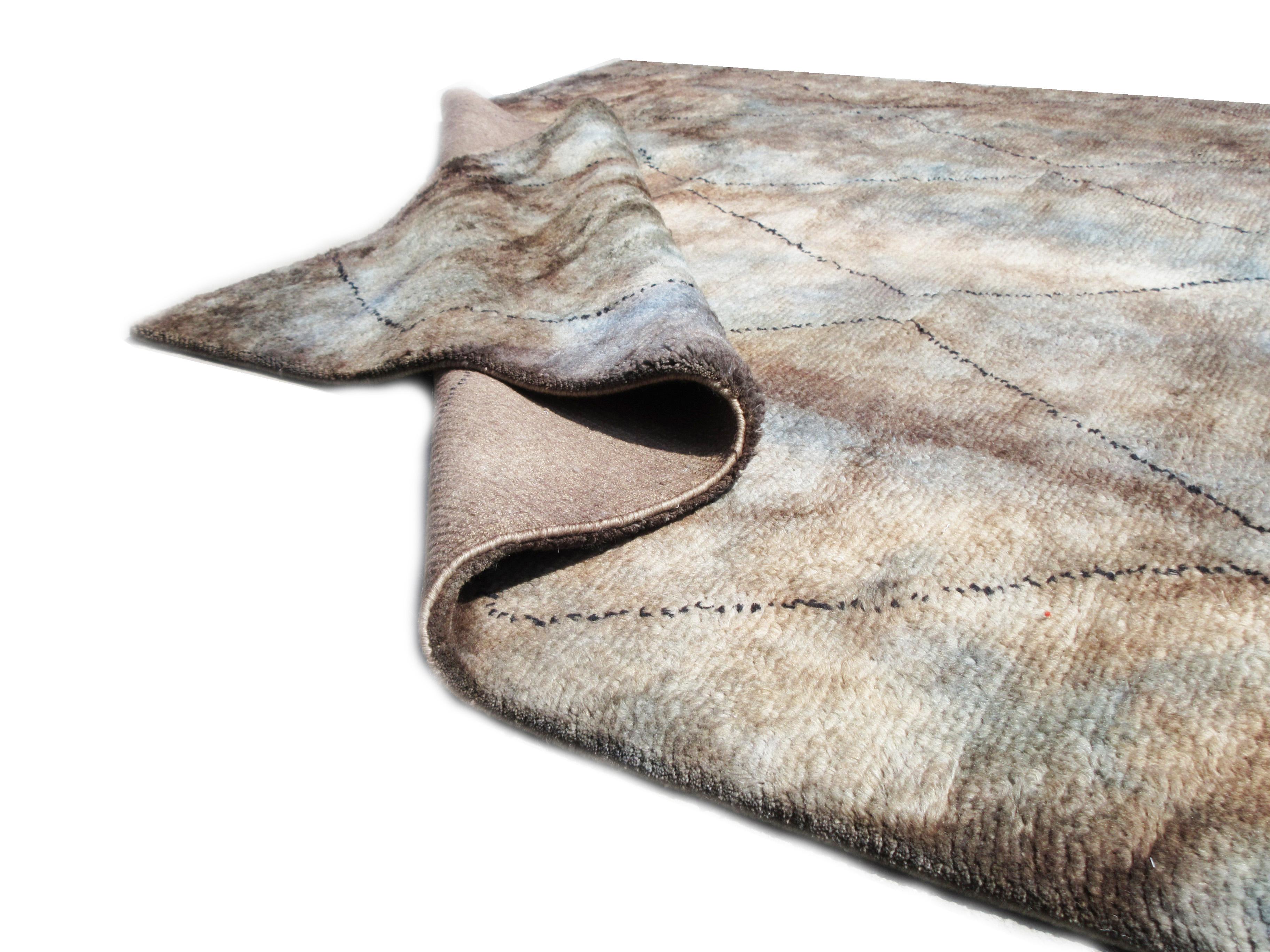 Contemporary Modern Moroccan Rug For Sale